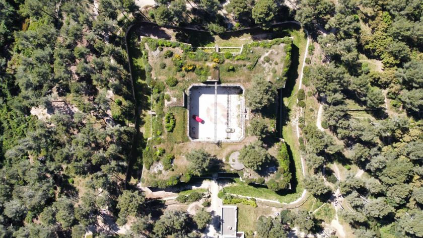 Photo drone de la forme du fort Napoléon